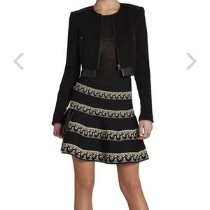 BCBG Jania Jacquard Flared Skirt W/ Tag